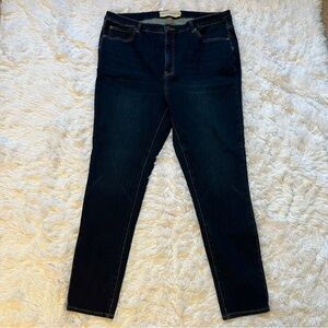 Soft Surroundings Dark Wash Skinny Jeans - Size 18W